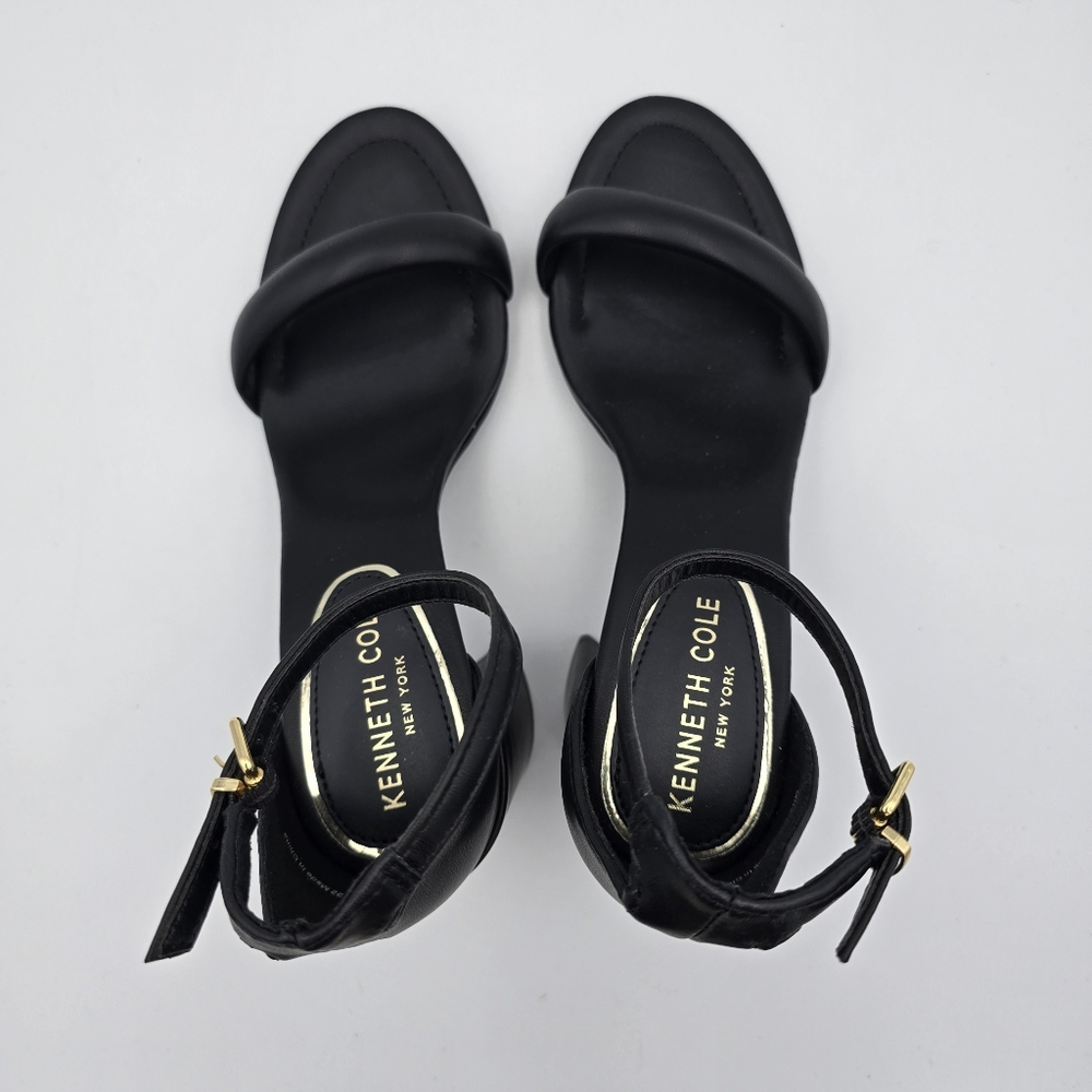 Like New Kenneth Cole New York Luisa Block Heel Ankle Strap Sandals - Picture 10 of 16